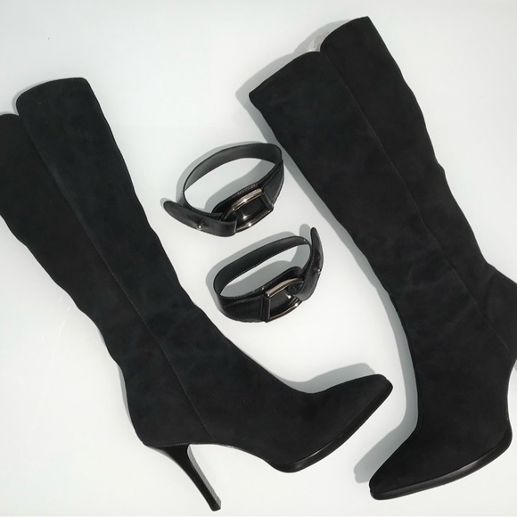 Antonio Melani Black Suede Boots - Picture 3 of 11